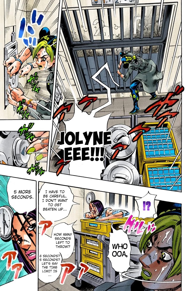 JoJo's Bizarre Adventure Part 6 - Stone Ocean (Official Colored) chapter 38 page 13