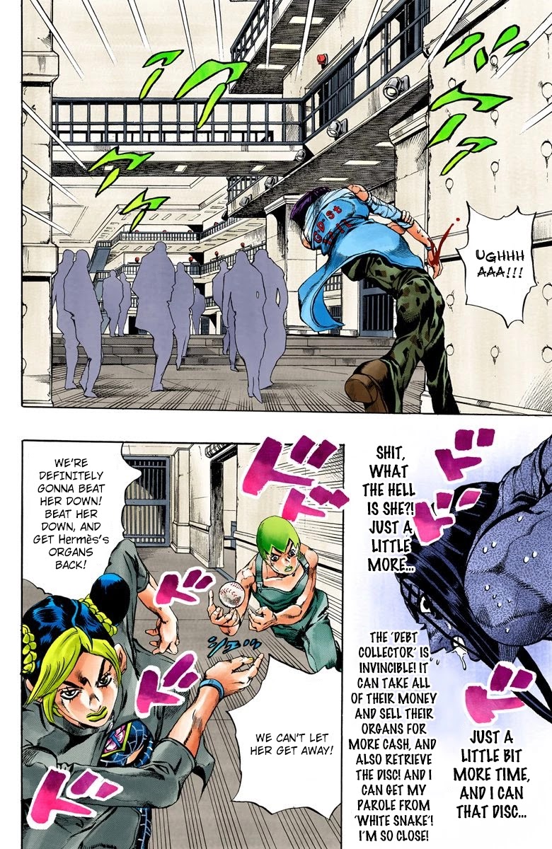 JoJo's Bizarre Adventure Part 6 - Stone Ocean (Official Colored) chapter 38 page 6