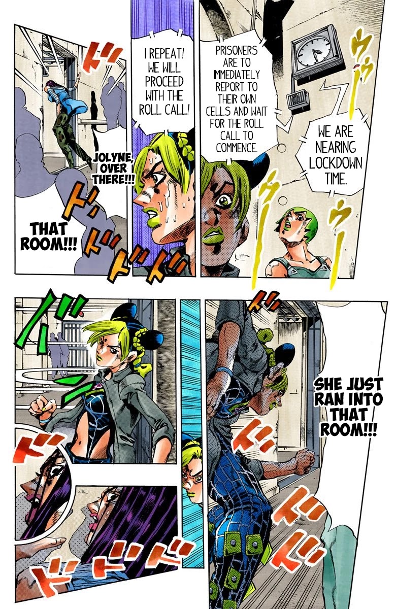 JoJo's Bizarre Adventure Part 6 - Stone Ocean (Official Colored) chapter 38 page 8