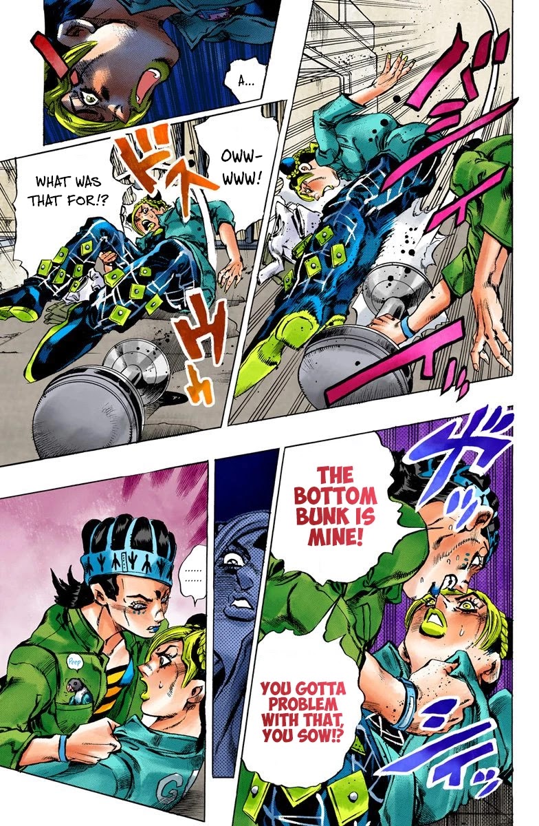 JoJo's Bizarre Adventure Part 6 - Stone Ocean (Official Colored) chapter 4 page 14