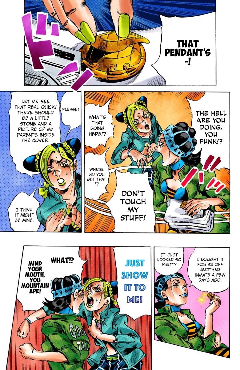 JoJo's Bizarre Adventure Part 6 - Stone Ocean (Official Colored) chapter 4 page 16