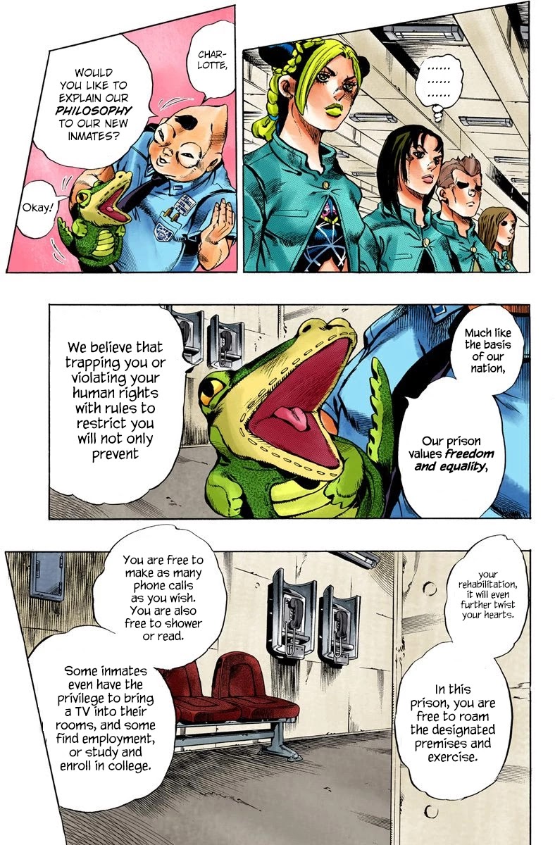 JoJo's Bizarre Adventure Part 6 - Stone Ocean (Official Colored) chapter 4 page 5