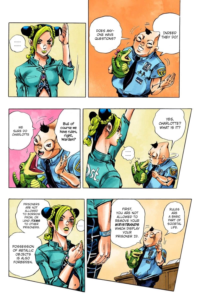 JoJo's Bizarre Adventure Part 6 - Stone Ocean (Official Colored) chapter 4 page 6