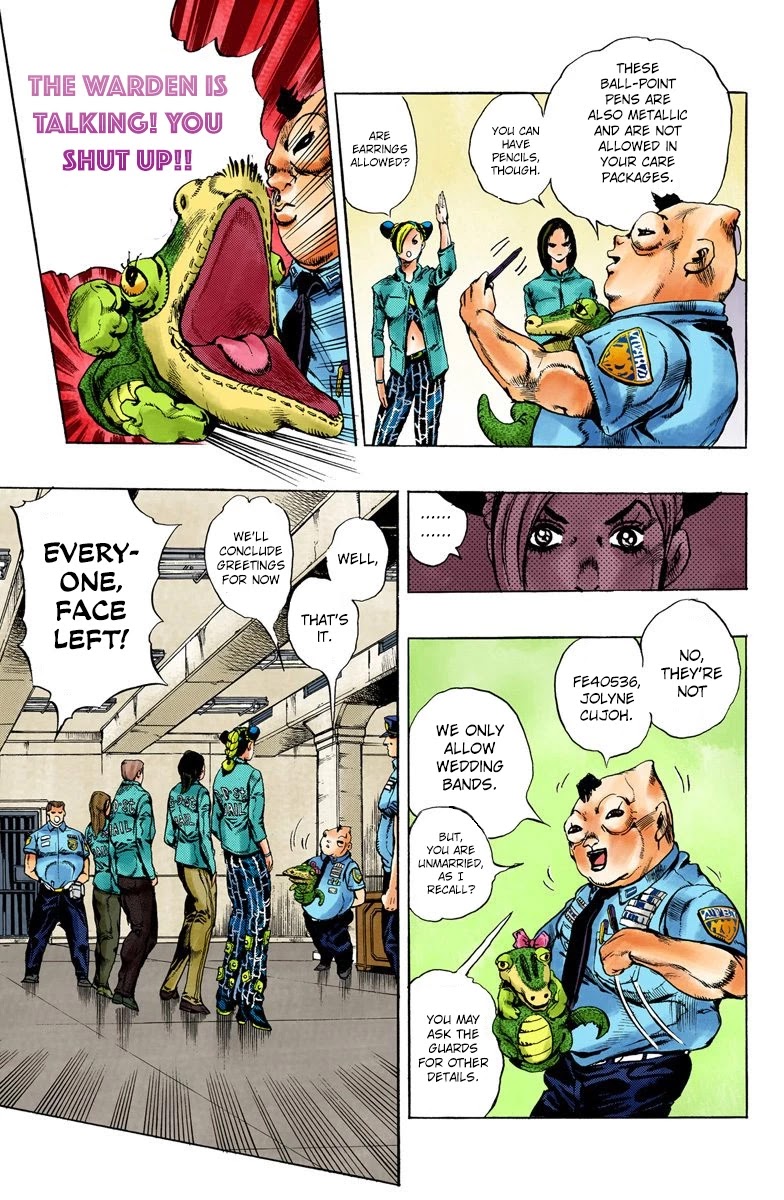 JoJo's Bizarre Adventure Part 6 - Stone Ocean (Official Colored) chapter 4 page 7