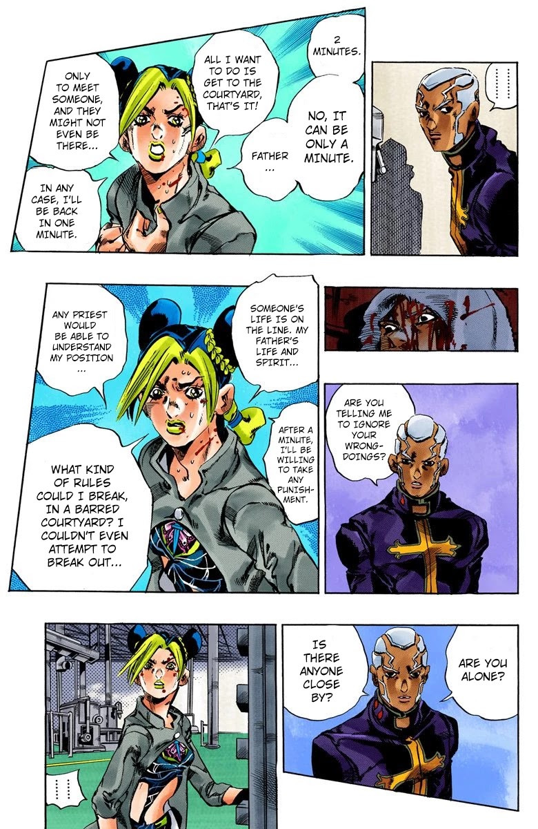 JoJo's Bizarre Adventure Part 6 - Stone Ocean (Official Colored) chapter 47 page 11