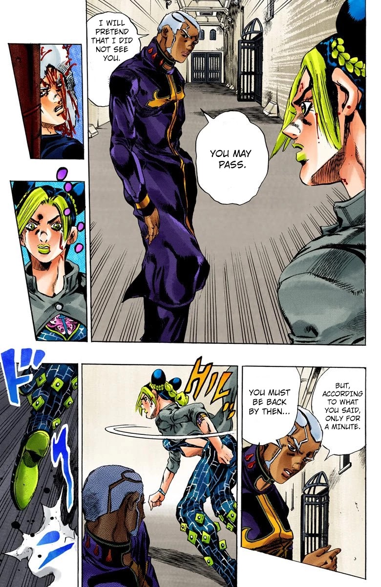 JoJo's Bizarre Adventure Part 6 - Stone Ocean (Official Colored) chapter 47 page 13