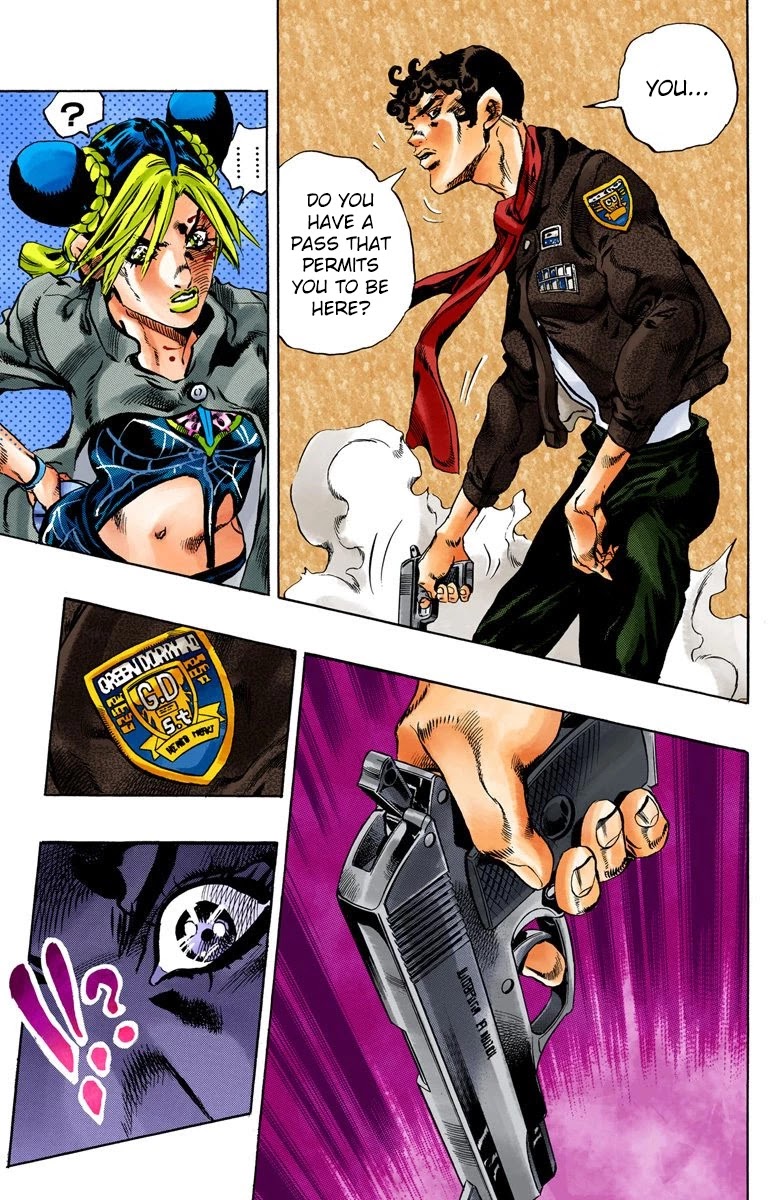 JoJo's Bizarre Adventure Part 6 - Stone Ocean (Official Colored) chapter 47 page 17