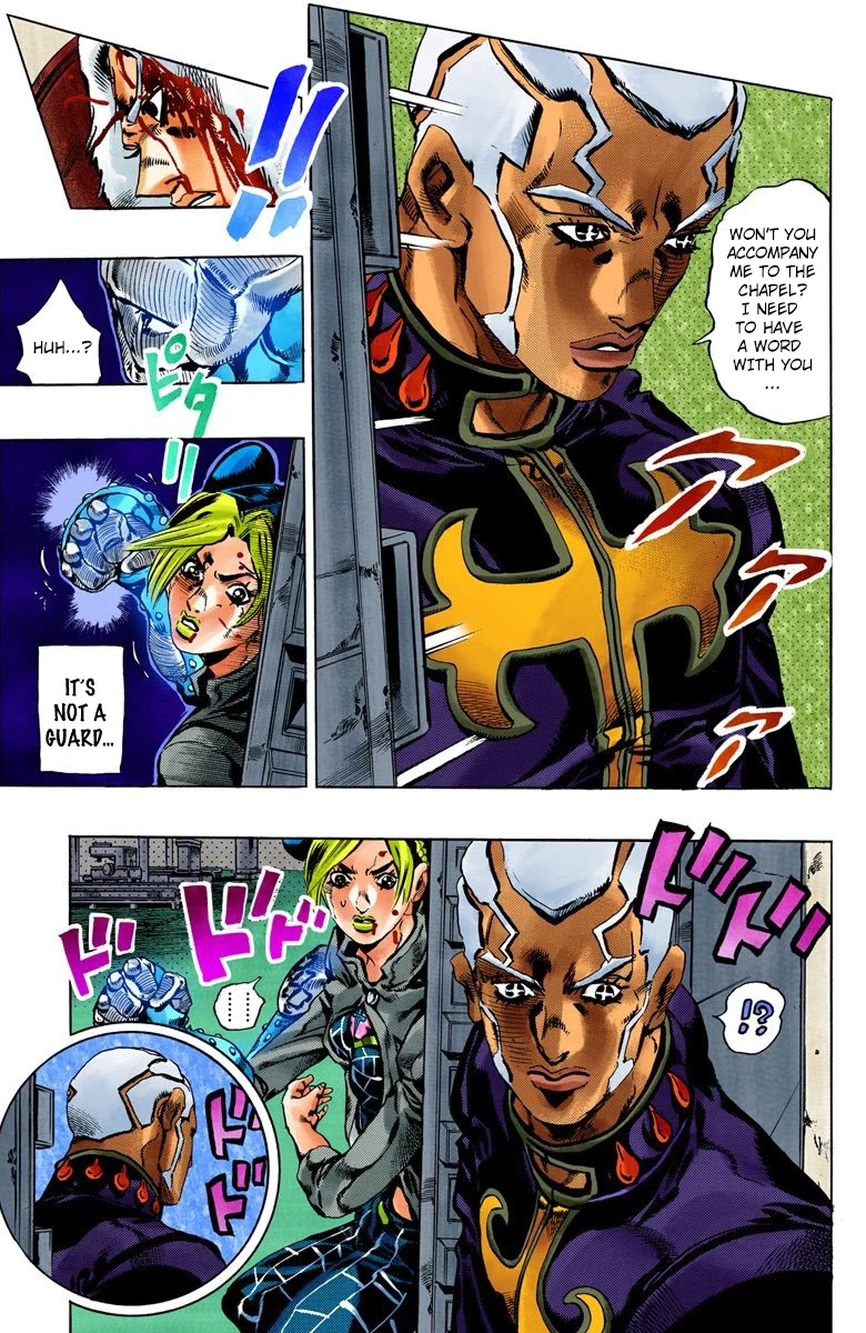 JoJo's Bizarre Adventure Part 6 - Stone Ocean (Official Colored) chapter 47 page 7