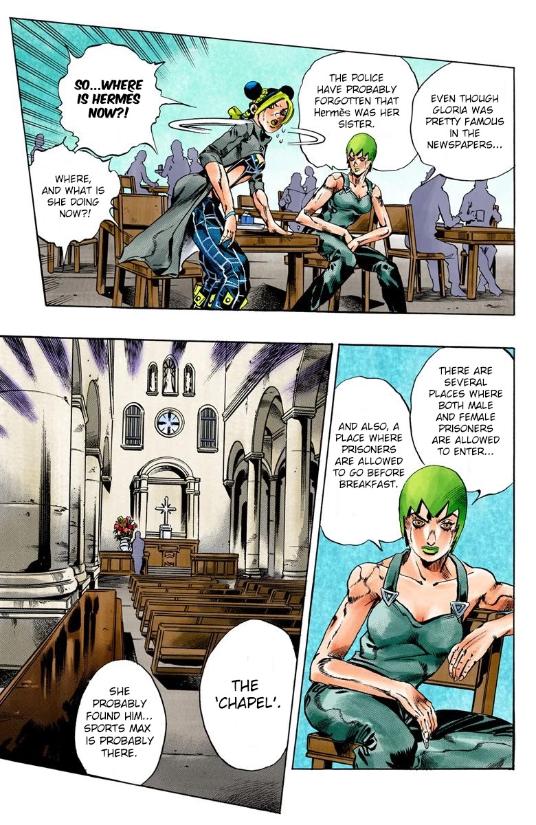 JoJo's Bizarre Adventure Part 6 - Stone Ocean (Official Colored) chapter 51 page 15