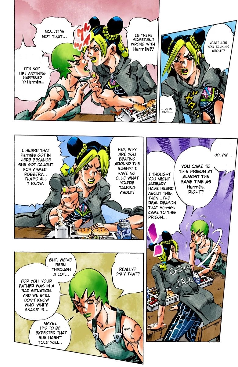 JoJo's Bizarre Adventure Part 6 - Stone Ocean (Official Colored) chapter 51 page 6