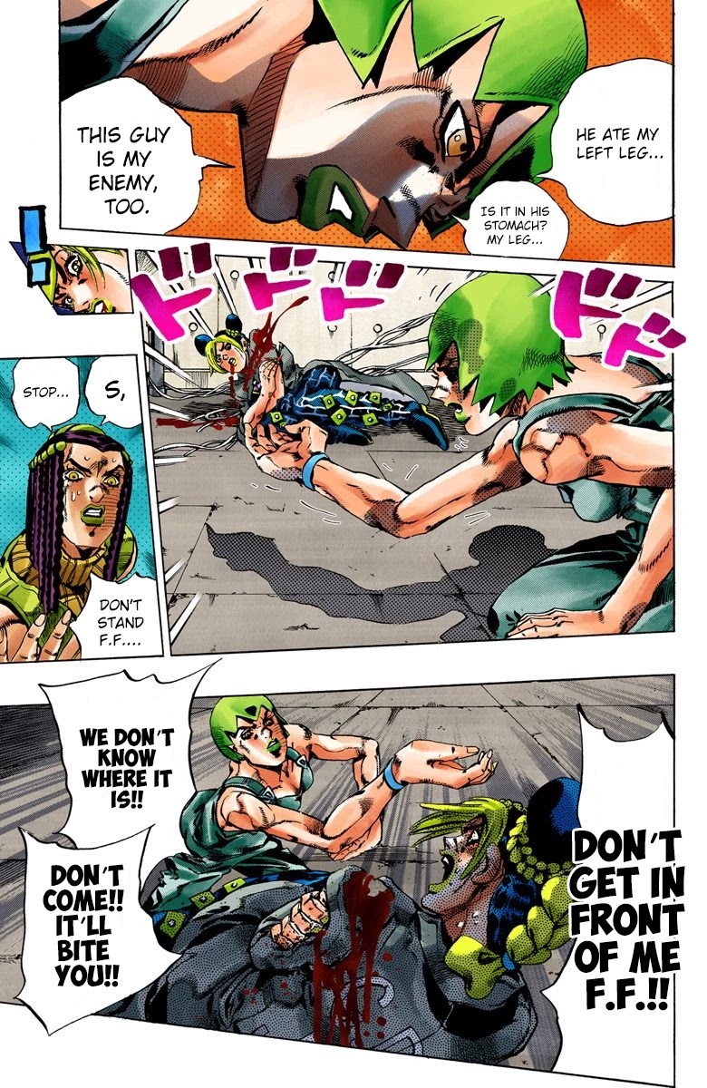 JoJo's Bizarre Adventure Part 6 - Stone Ocean (Official Colored) chapter 54 page 16