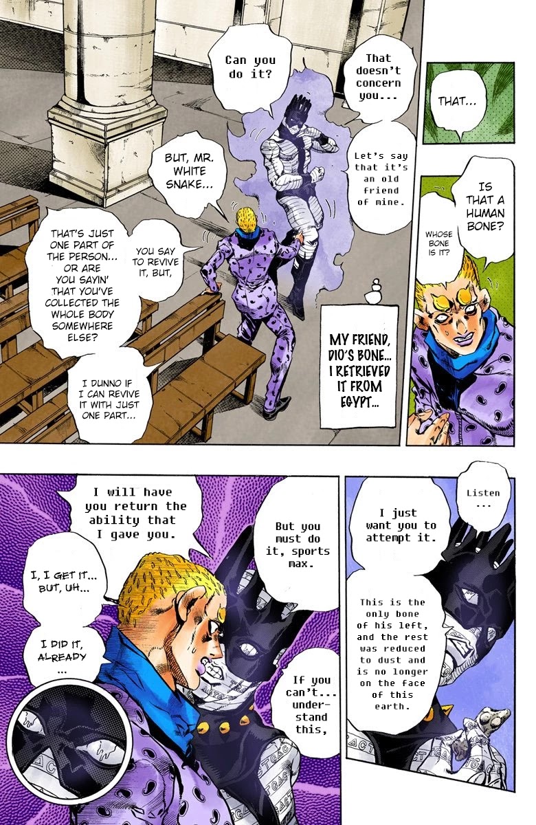 JoJo's Bizarre Adventure Part 6 - Stone Ocean (Official Colored) chapter 58 page 12