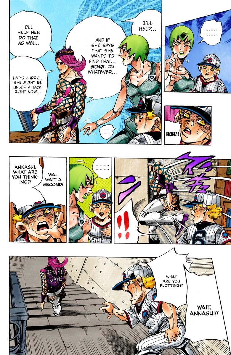 JoJo's Bizarre Adventure Part 6 - Stone Ocean (Official Colored) chapter 59 page 12