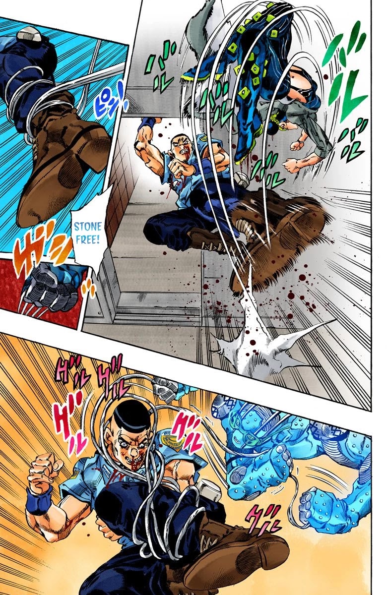 JoJo's Bizarre Adventure Part 6 - Stone Ocean (Official Colored) chapter 61 page 16