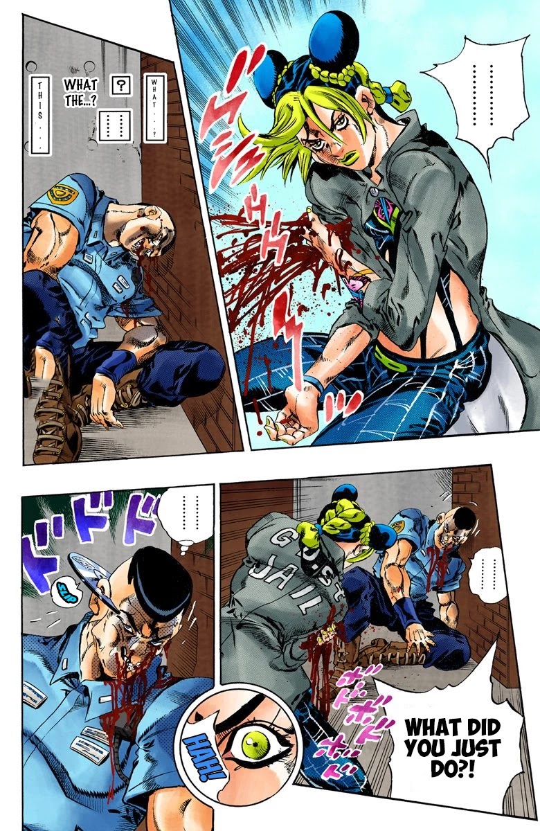 JoJo's Bizarre Adventure Part 6 - Stone Ocean (Official Colored) chapter 62 page 16