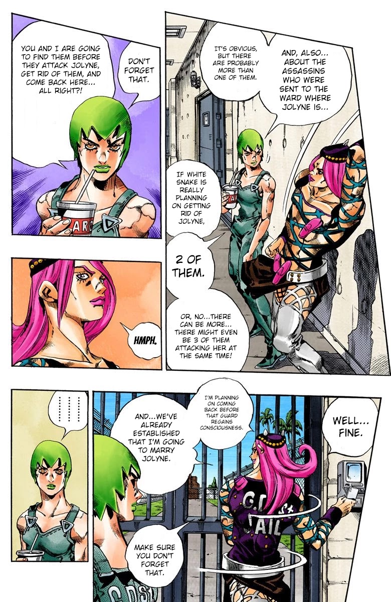 JoJo's Bizarre Adventure Part 6 - Stone Ocean (Official Colored) chapter 62 page 5