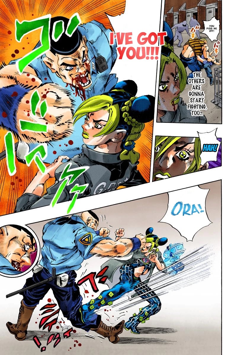 JoJo's Bizarre Adventure Part 6 - Stone Ocean (Official Colored) chapter 62 page 9