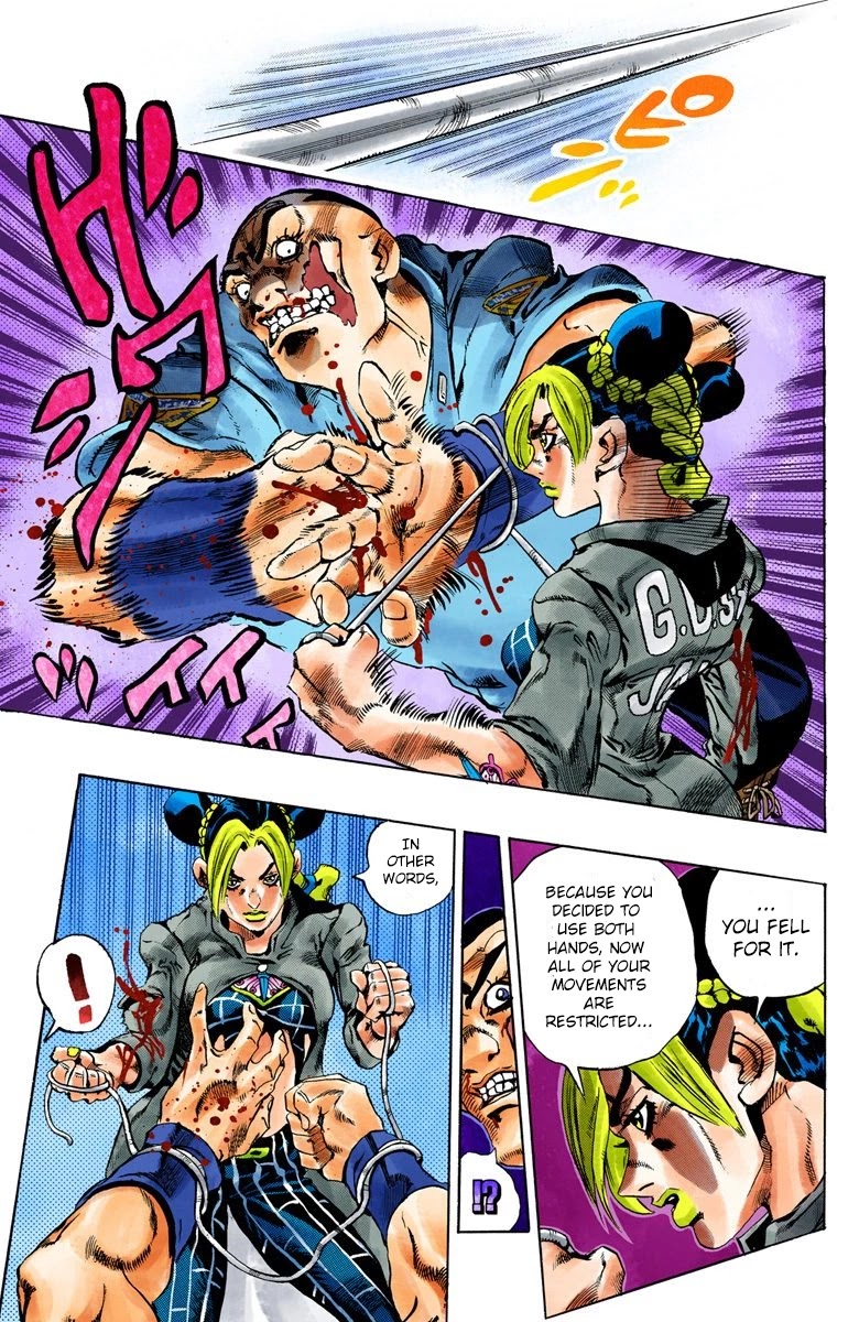 JoJo's Bizarre Adventure Part 6 - Stone Ocean (Official Colored) chapter 63 page 13