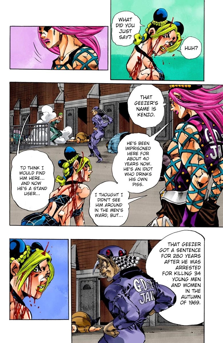 JoJo's Bizarre Adventure Part 6 - Stone Ocean (Official Colored) chapter 68 page 12