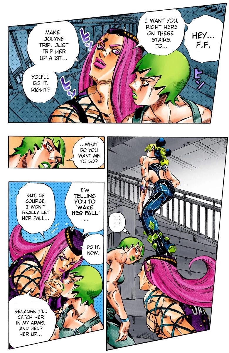 JoJo's Bizarre Adventure Part 6 - Stone Ocean (Official Colored) chapter 76 page 2