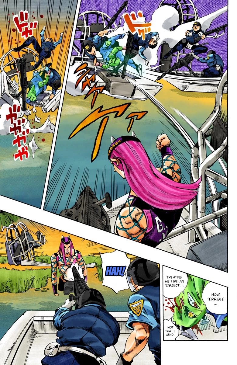 JoJo's Bizarre Adventure Part 6 - Stone Ocean (Official Colored) chapter 81 page 6