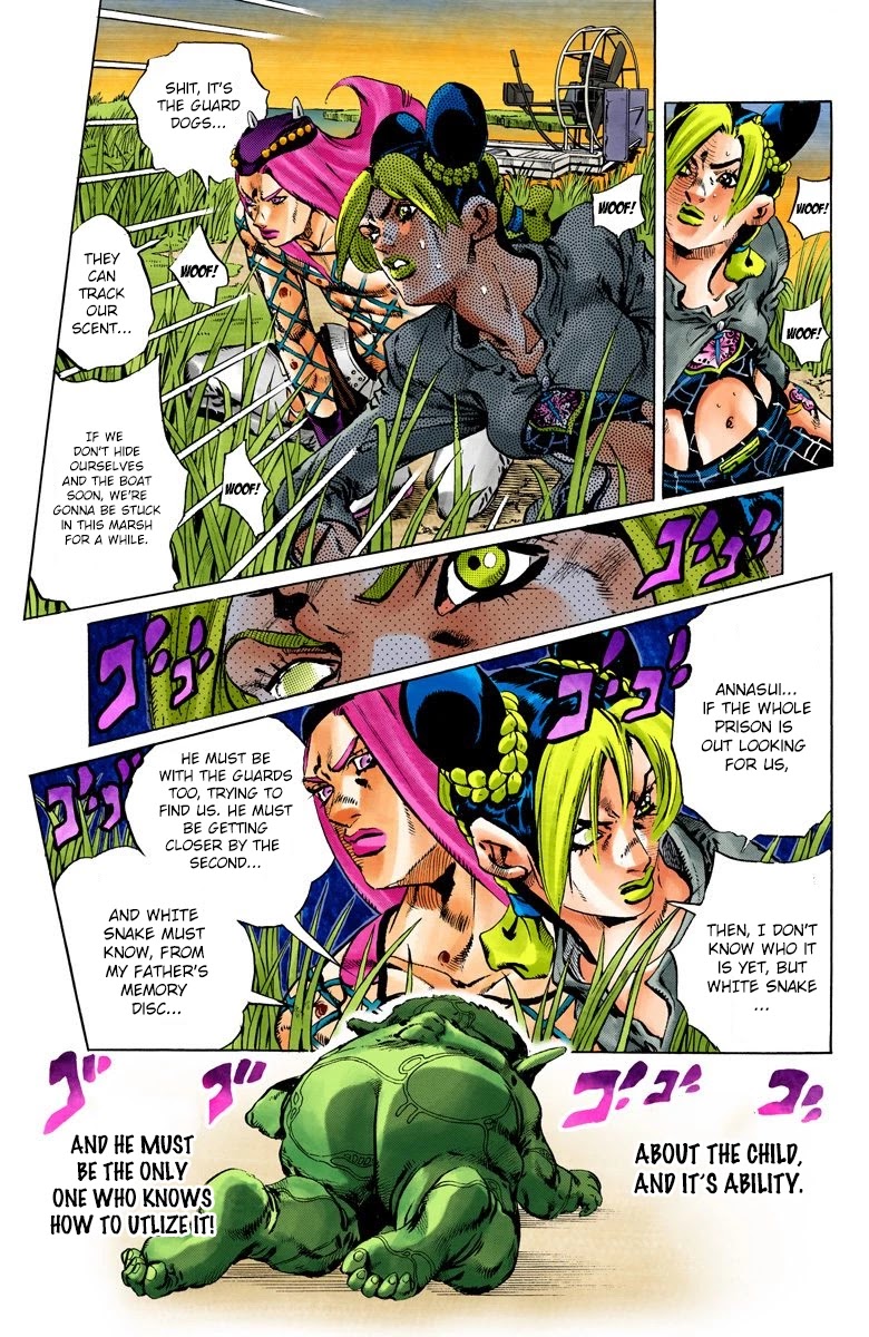 JoJo's Bizarre Adventure Part 6 - Stone Ocean (Official Colored) chapter 87 page 4