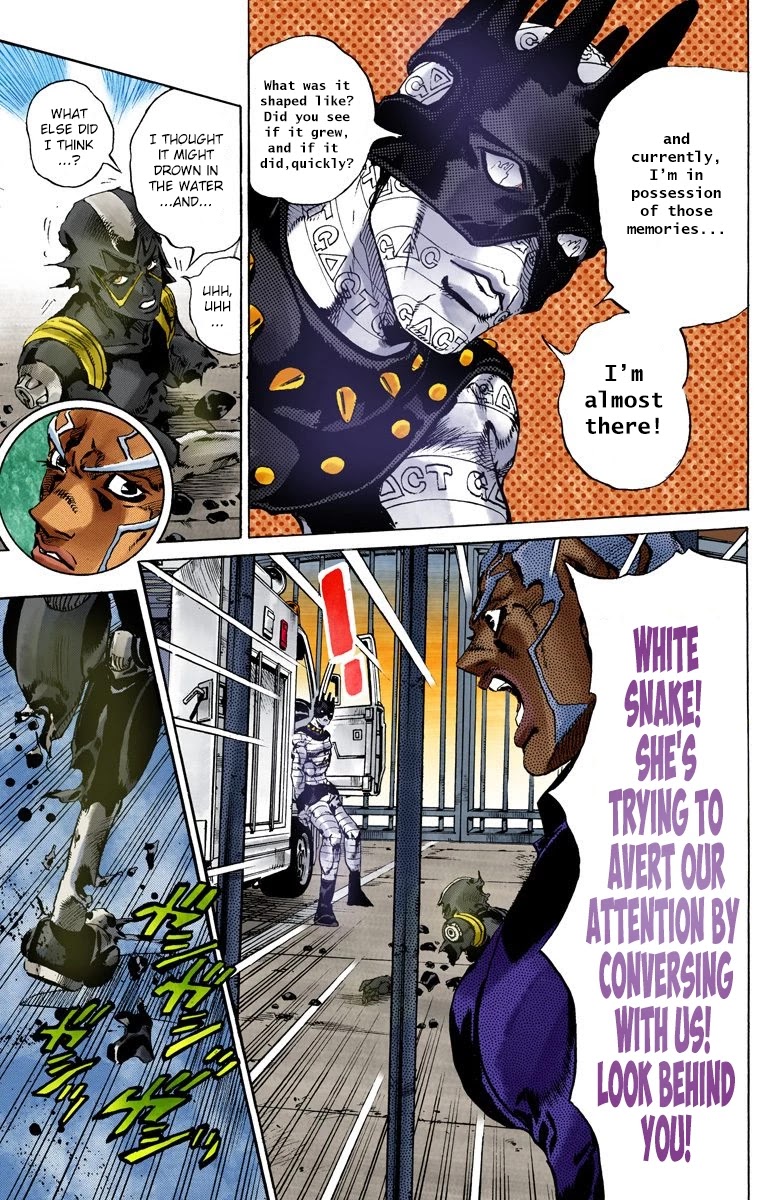 JoJo's Bizarre Adventure Part 6 - Stone Ocean (Official Colored) chapter 90 page 11