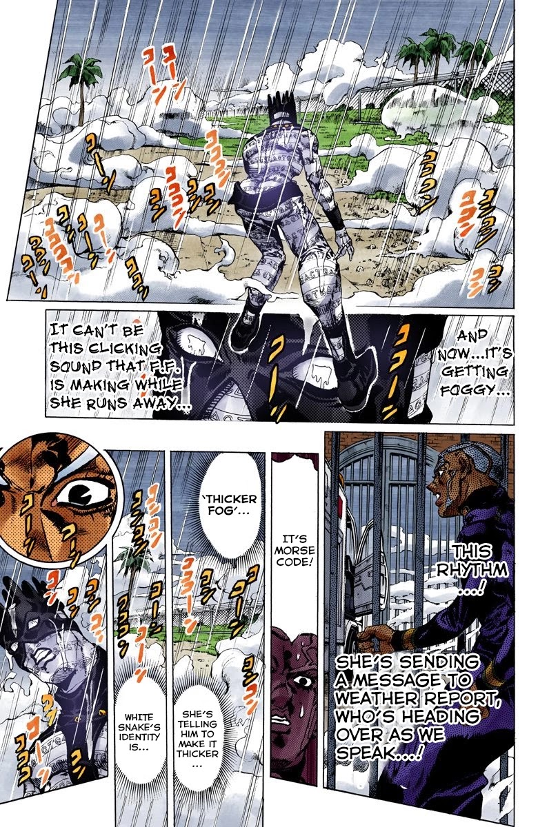 JoJo's Bizarre Adventure Part 6 - Stone Ocean (Official Colored) chapter 91 page 11