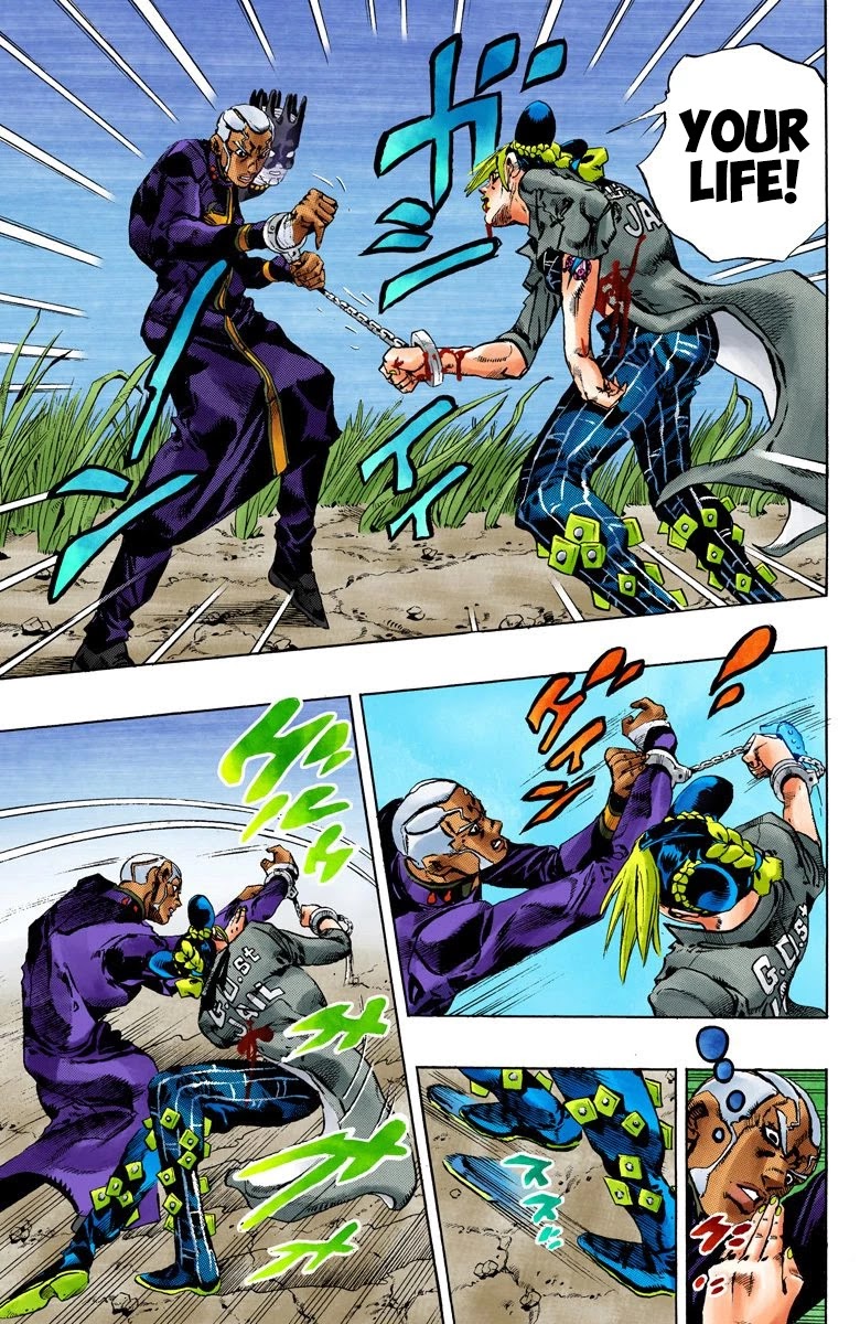 JoJo's Bizarre Adventure Part 6 - Stone Ocean (Official Colored) chapter 93 page 8