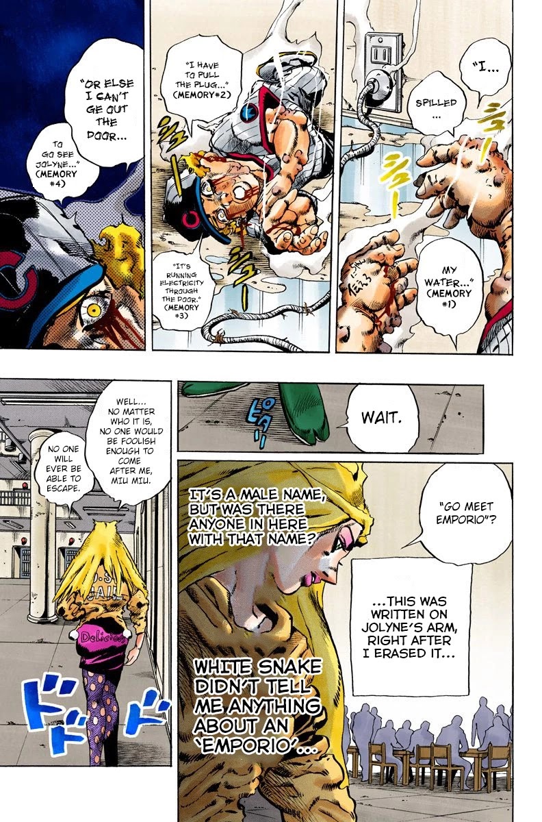 JoJo's Bizarre Adventure Part 6 - Stone Ocean (Official Colored) chapter 98 page 20