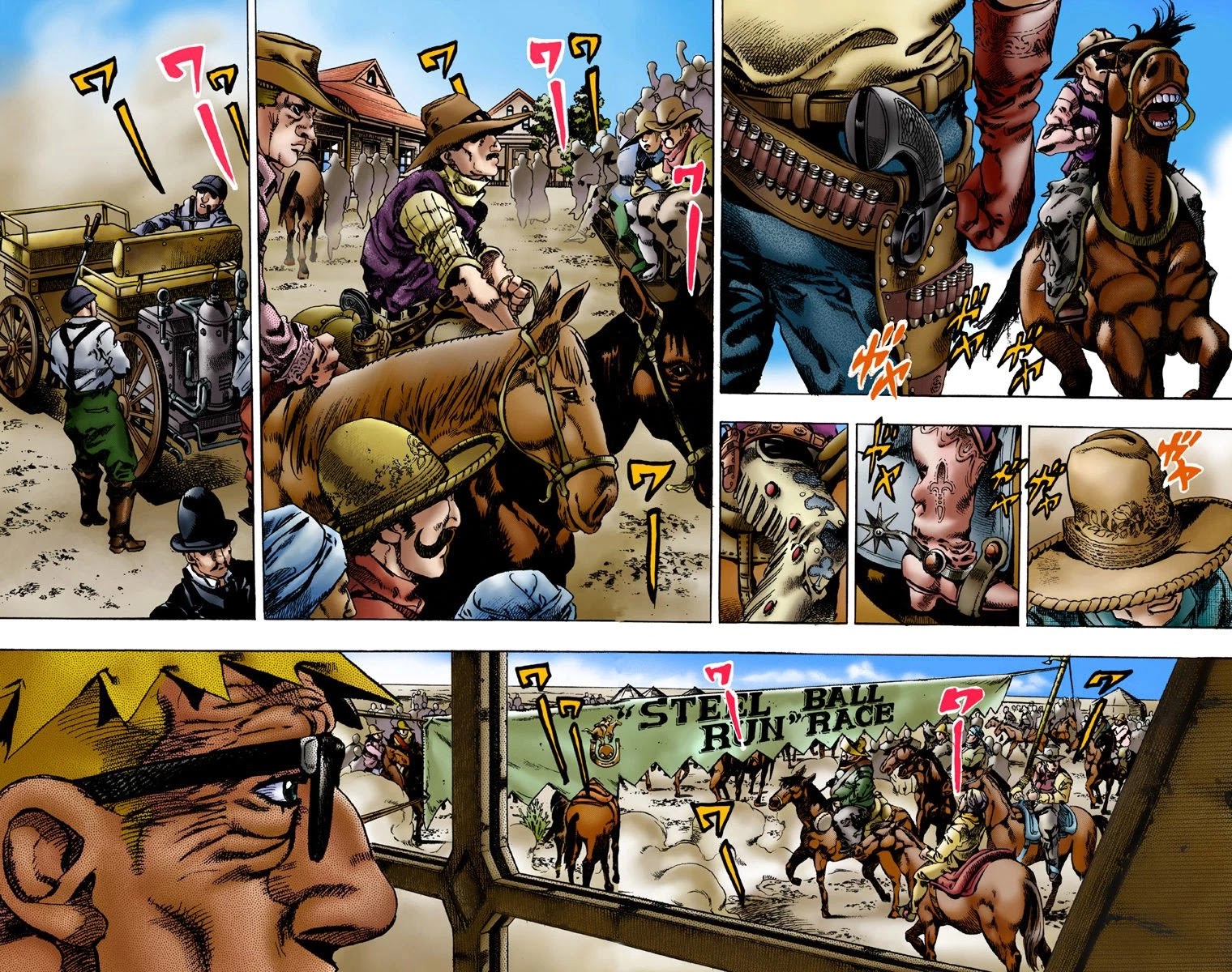 JoJo's Bizarre Adventure Part 7 - Steel Ball Run (Official Colored) chapter 1 page 27