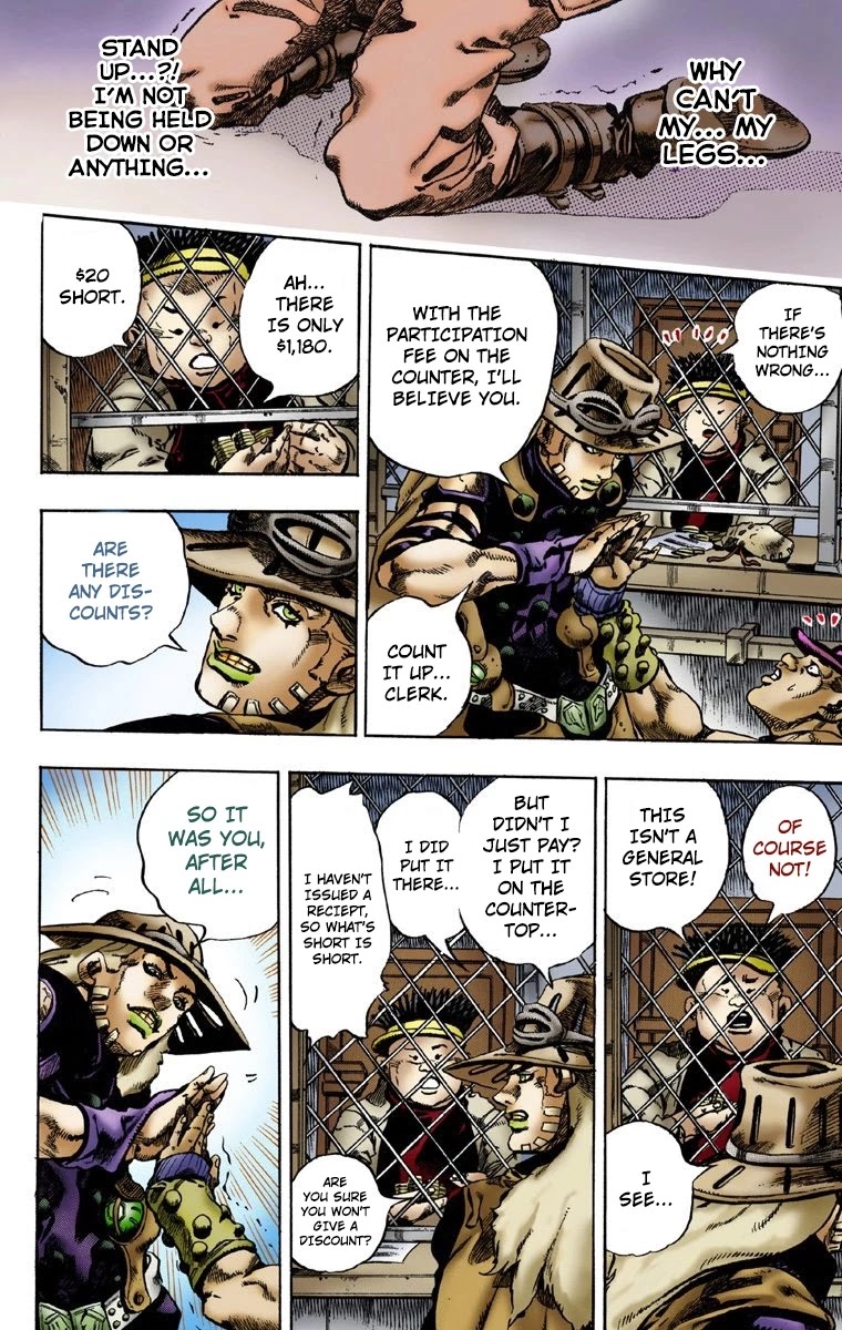 JoJo's Bizarre Adventure Part 7 - Steel Ball Run (Official Colored) chapter 1 page 45