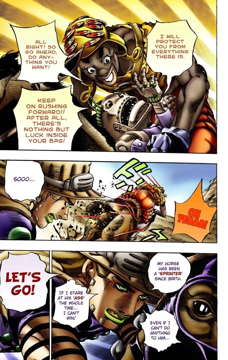 JoJo's Bizarre Adventure Part 7 - Steel Ball Run (Official Colored) chapter 10 page 13
