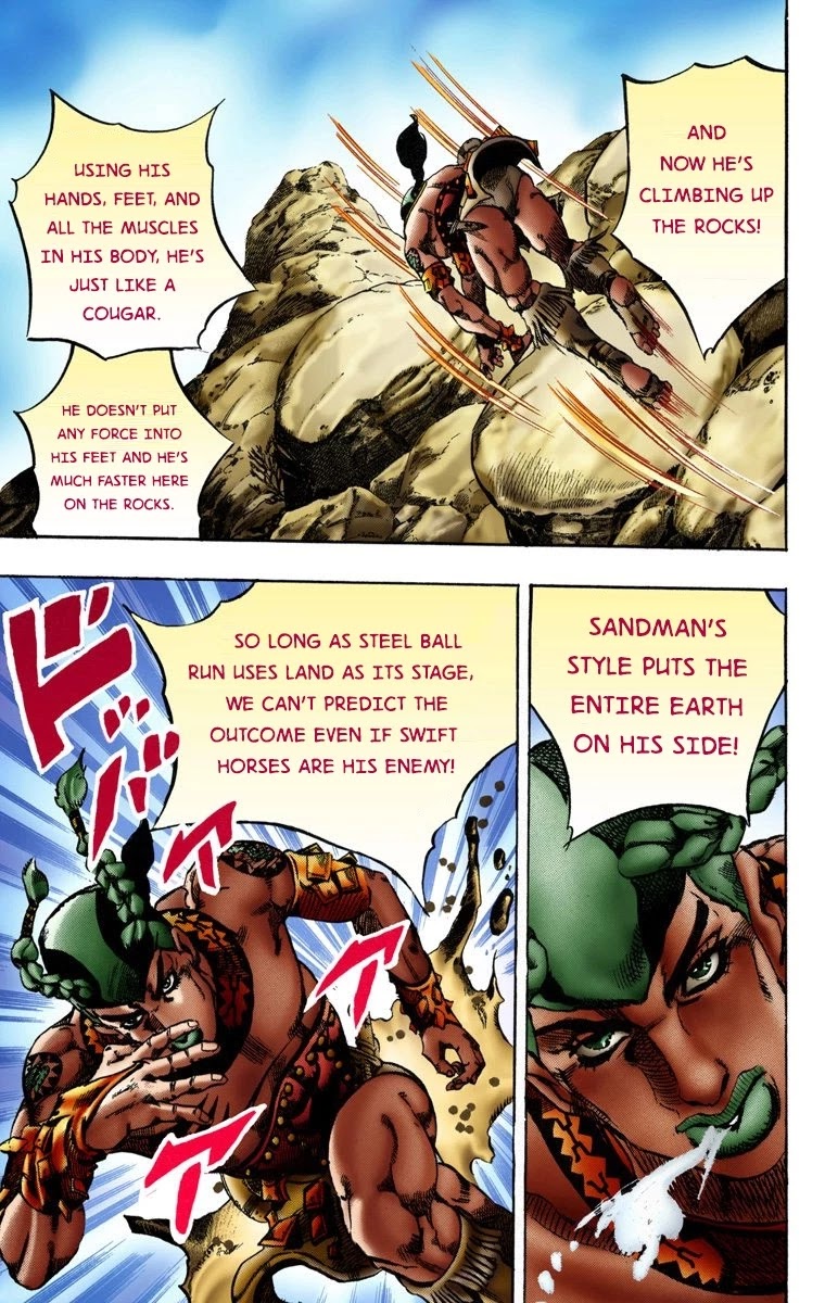 JoJo's Bizarre Adventure Part 7 - Steel Ball Run (Official Colored) chapter 10 page 9