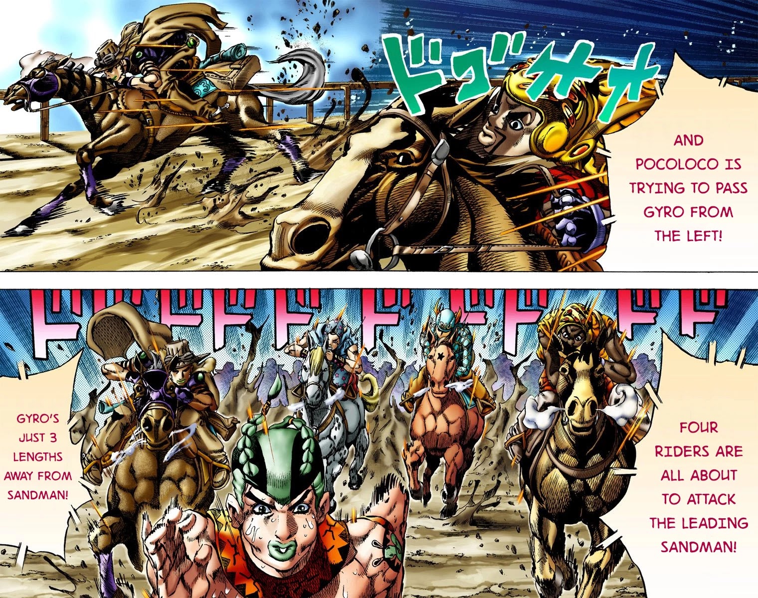 JoJo's Bizarre Adventure Part 7 - Steel Ball Run (Official Colored) chapter 11 page 13