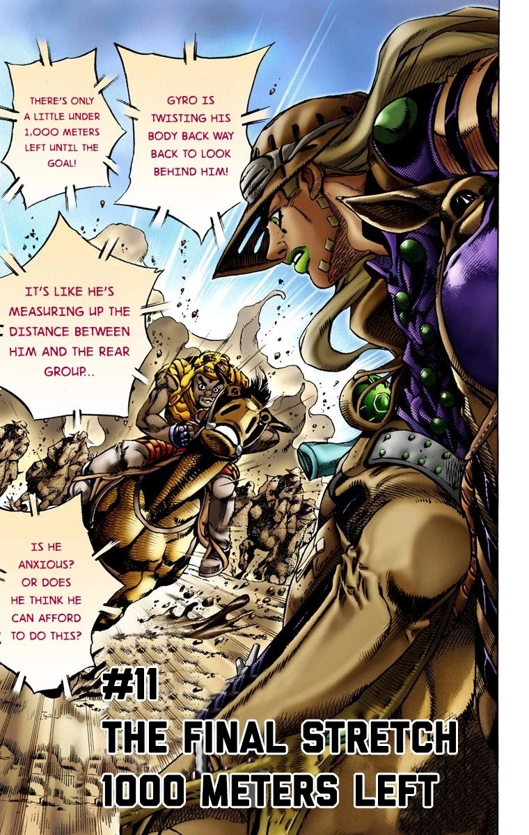 JoJo's Bizarre Adventure Part 7 - Steel Ball Run (Official Colored) chapter 11 page 2