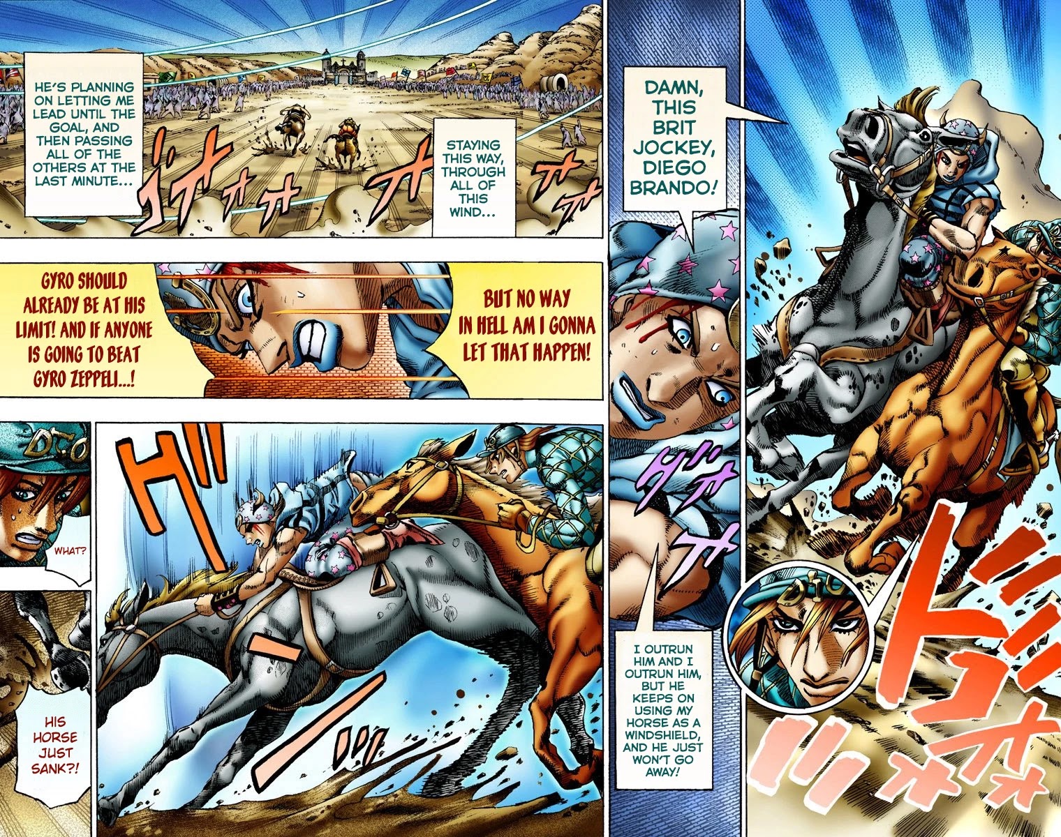 JoJo's Bizarre Adventure Part 7 - Steel Ball Run (Official Colored) chapter 11 page 4