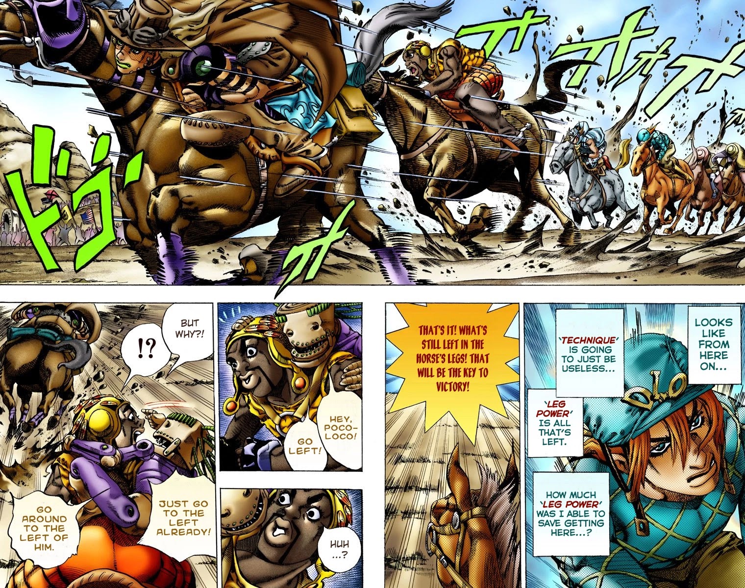 JoJo's Bizarre Adventure Part 7 - Steel Ball Run (Official Colored) chapter 11 page 8