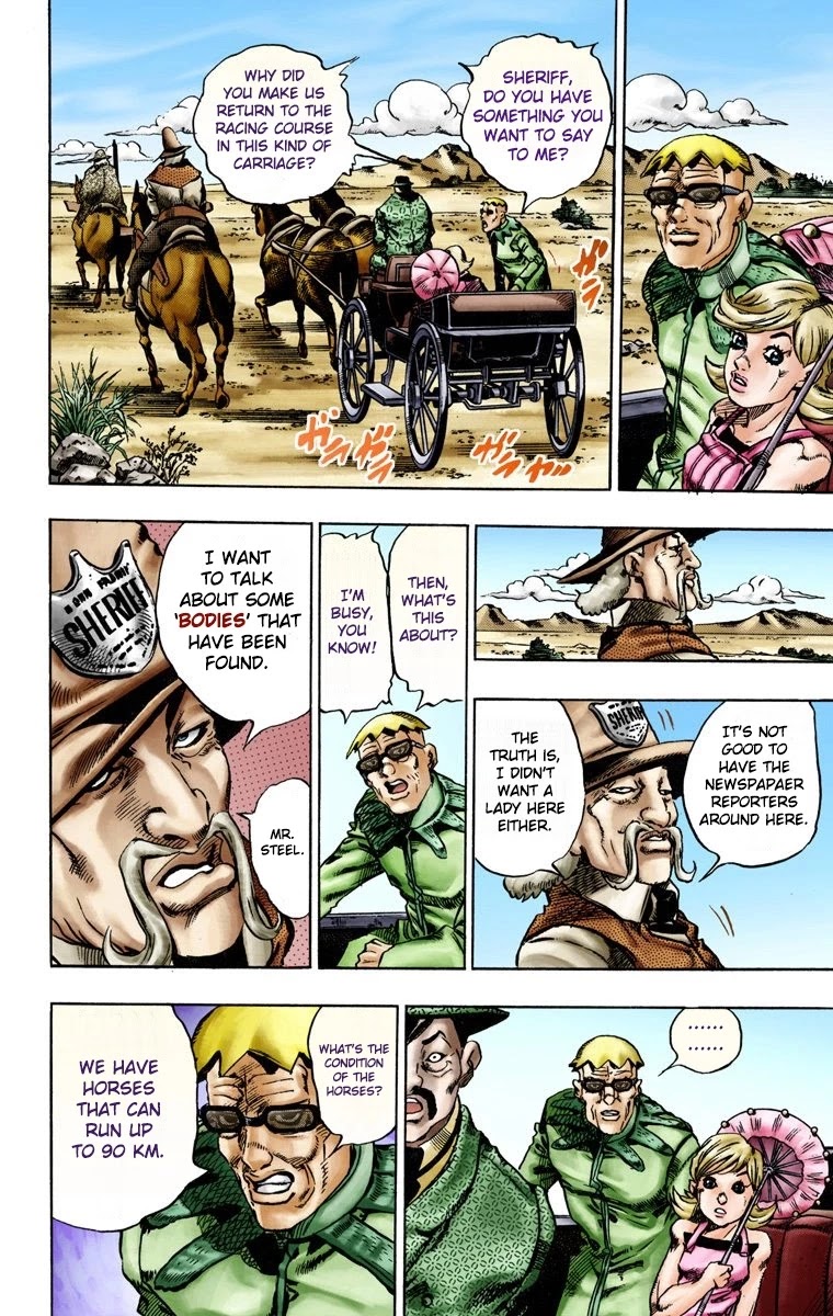 JoJo's Bizarre Adventure Part 7 - Steel Ball Run (Official Colored) chapter 12 page 28