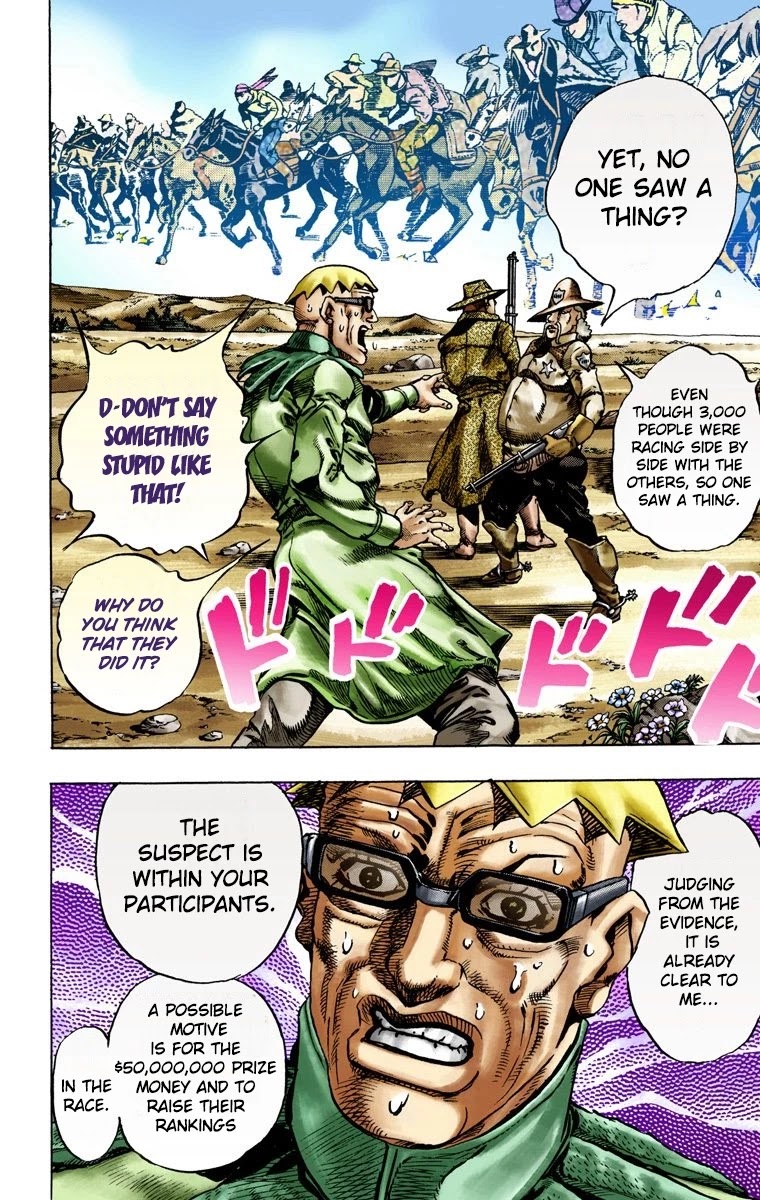 JoJo's Bizarre Adventure Part 7 - Steel Ball Run (Official Colored) chapter 12 page 35