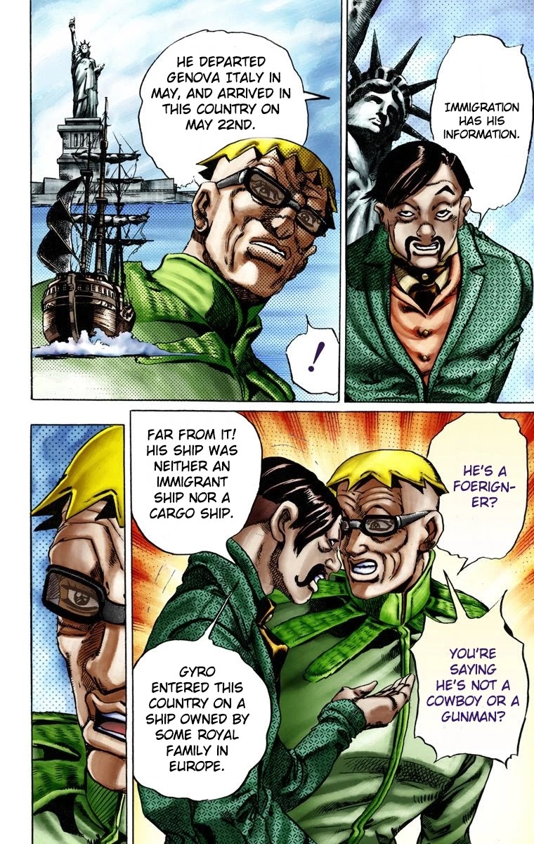 JoJo's Bizarre Adventure Part 7 - Steel Ball Run (Official Colored) chapter 12 page 9