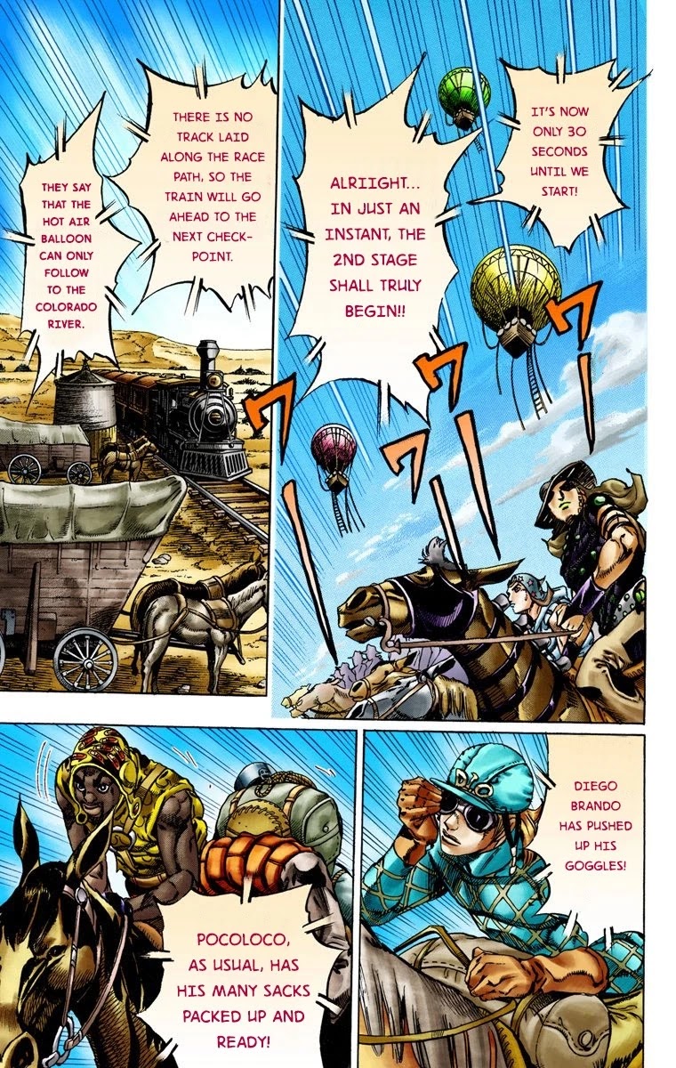 JoJo's Bizarre Adventure Part 7 - Steel Ball Run (Official Colored) chapter 13 page 22