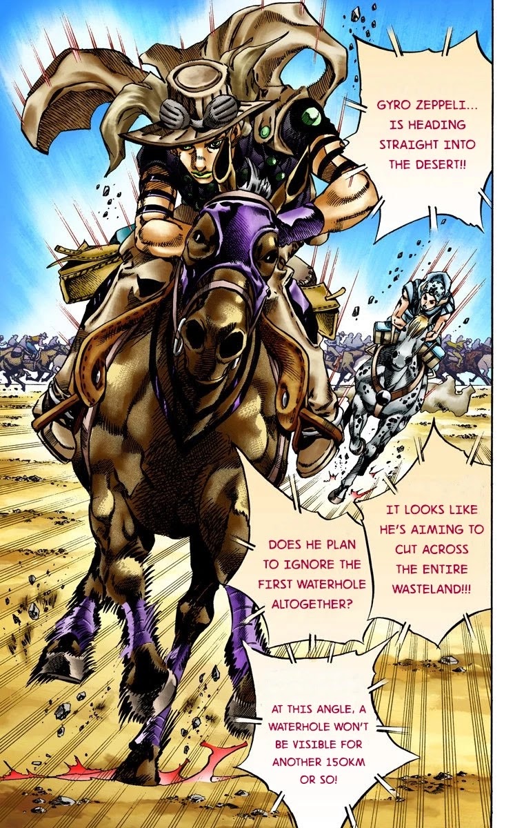 JoJo's Bizarre Adventure Part 7 - Steel Ball Run (Official Colored) chapter 13 page 26