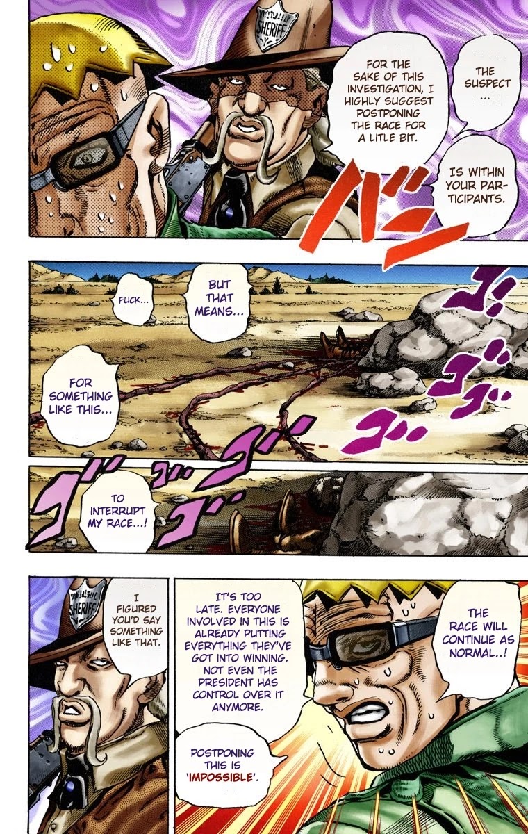 JoJo's Bizarre Adventure Part 7 - Steel Ball Run (Official Colored) chapter 13 page 3