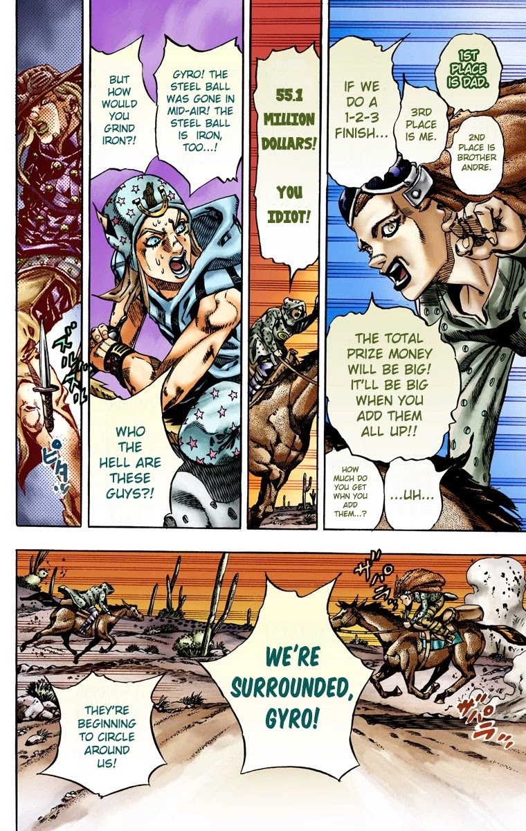 JoJo's Bizarre Adventure Part 7 - Steel Ball Run (Official Colored) chapter 16 page 15