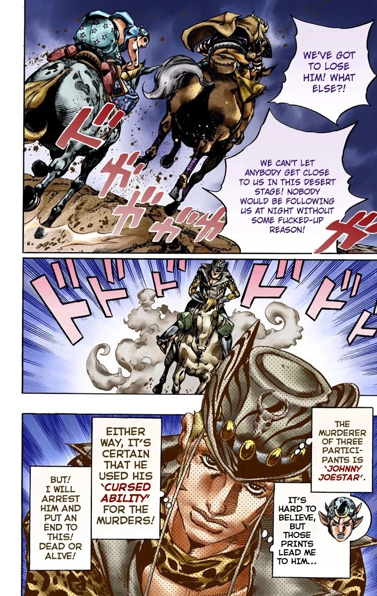 JoJo's Bizarre Adventure Part 7 - Steel Ball Run (Official Colored) chapter 18 page 7