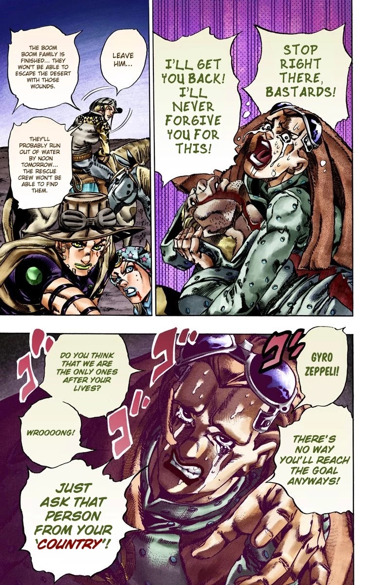 JoJo's Bizarre Adventure Part 7 - Steel Ball Run (Official Colored) chapter 20 page 9