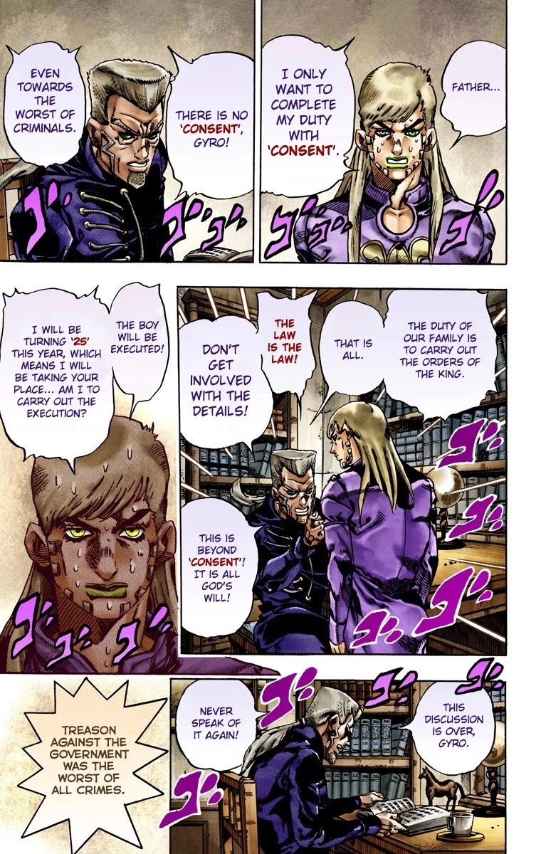 JoJo's Bizarre Adventure Part 7 - Steel Ball Run (Official Colored) chapter 21 page 10