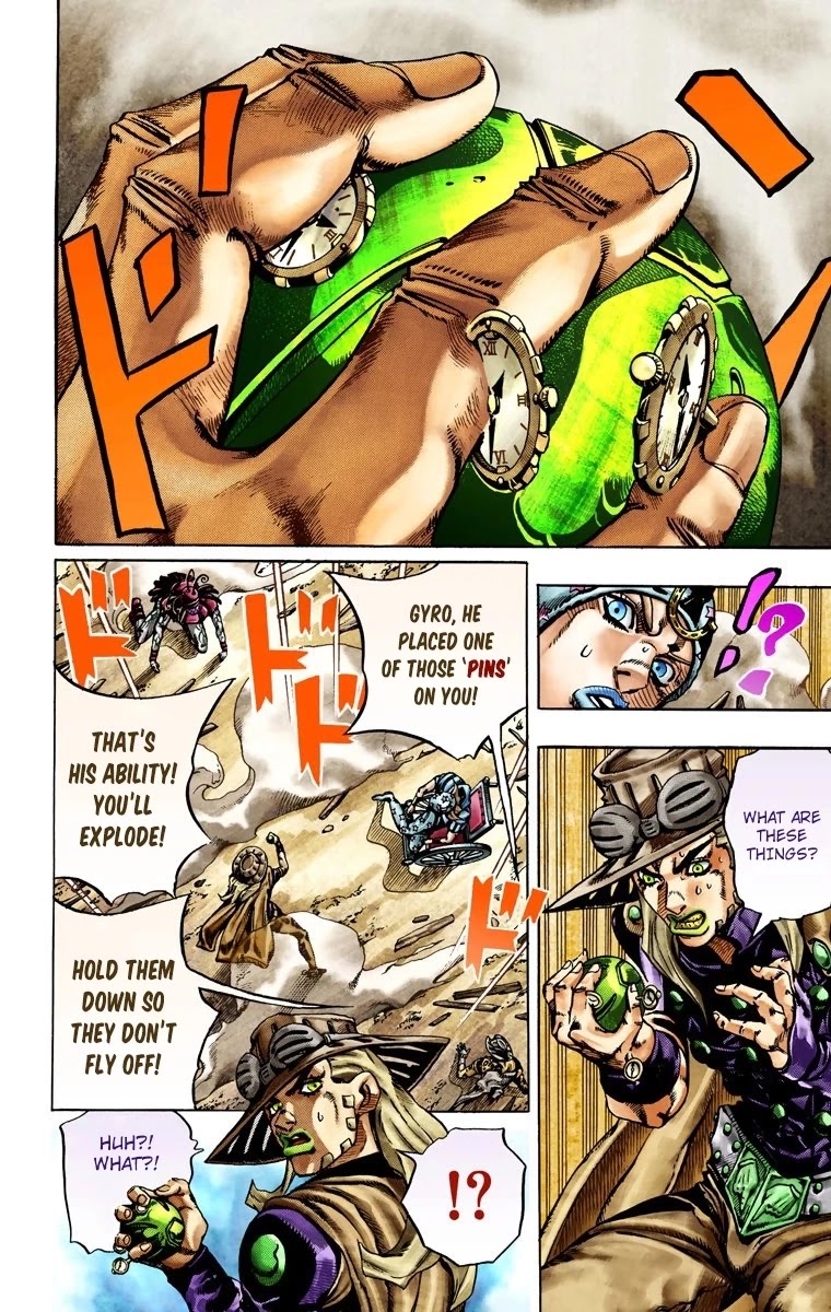 JoJo's Bizarre Adventure Part 7 - Steel Ball Run (Official Colored) chapter 22 page 12