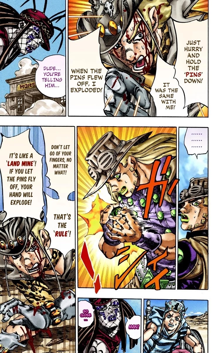 JoJo's Bizarre Adventure Part 7 - Steel Ball Run (Official Colored) chapter 22 page 13